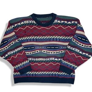 Vintage 90s 3D Coogie Style Knit Sweater